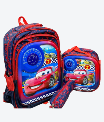 Fast Car 3Pc Strolling School Bag