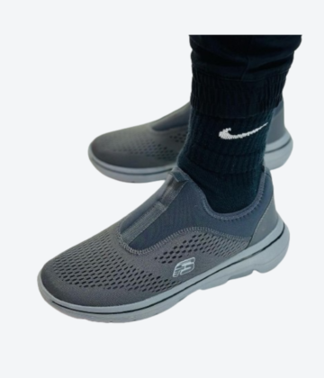 Gray Skechers Sneaker Shoes